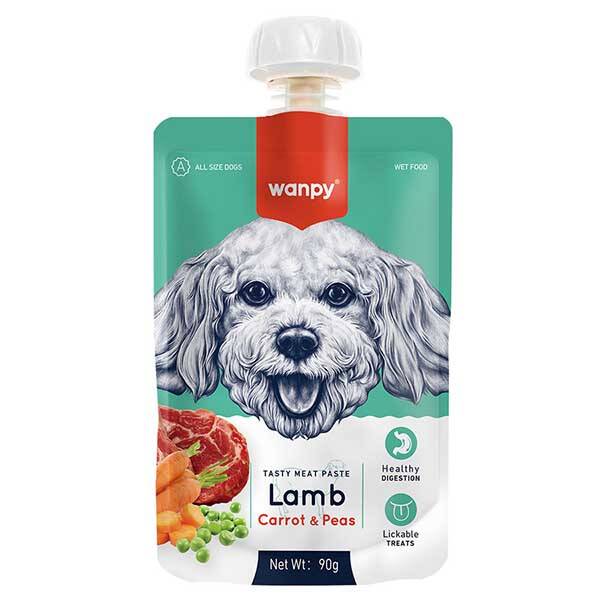 Wanpy Kuzulu ve Havuçlu Et Ezmesi Köpek Ödül Maması 90 g - 2