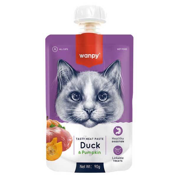Wanpy Taze Ördekli&Bal Kabaklı Kedi Et Ezmesi 90 gr - 2