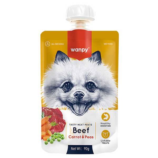 Wanpy Sığır Etli ve Havuçlu Et Ezmesi Köpek Ödül Maması 90 g - 2