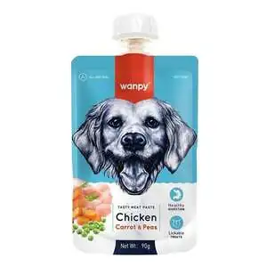 Wanpy Taze Tavuklu&Havuçlu 10'lu Köpek Et Ezmesi 90 gr