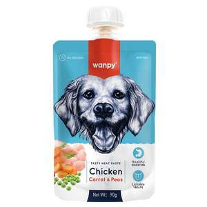 Wanpy Taze Tavuklu&Havuçlu Köpek Et Ezmesi 90 gr - 1