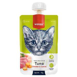 Wanpy Ton Balıklı ve Tavuklu Et Ezmesi Kedi Ödül Maması 90 g (10'lu) - 3
