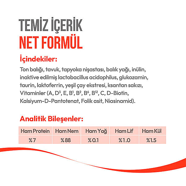 Wanpy Ton Balıklı 7+ Yaşlı Kediler İçin Krema Kedi Ödülü 14gr (5'li) - 4