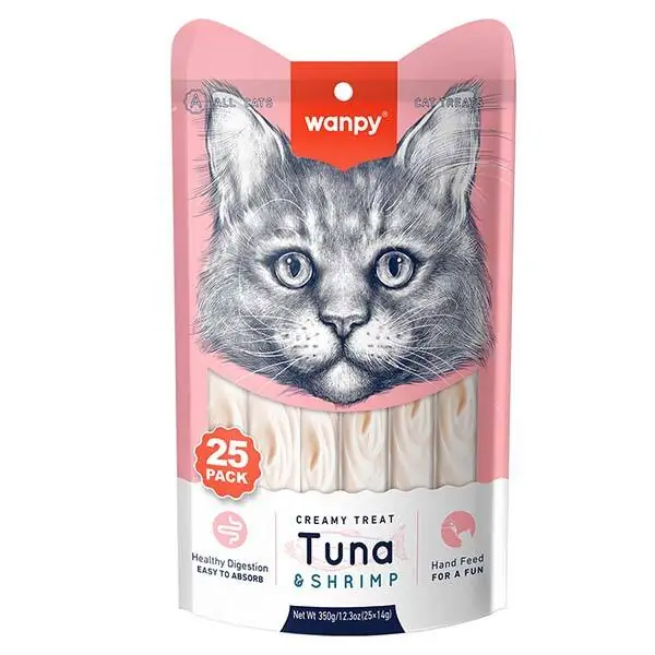 Wanpy Ton&Karides 25*14 gr Krema Kedi Ödülü RAC-050 - 1