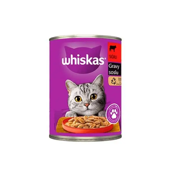 Whiskas Biftekli Kedi Yaş Maması 400 gr - 1