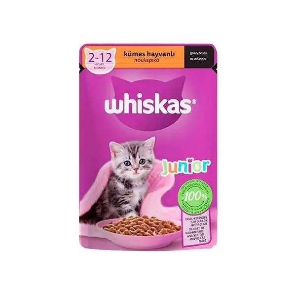 Whiskas Kümes Hayvanlı Yavru Kedi Yaş Maması 85 gr - 1