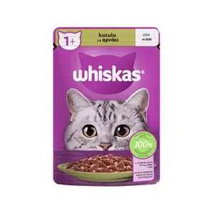 Whiskas Kuzu Etli Kedi Yaş Maması 85 gr