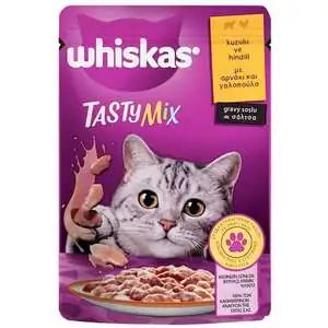Whiskas Tasty Mix Kuzu ve Hindili Kedi Yaş Maması 85 gr