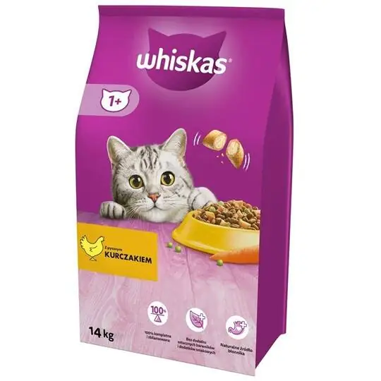 Whiskas Tavuklu ve Sebzeli Kedi Maması 14 kg - 1