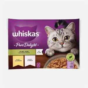 Whiskas Tavuklu ve Somonlu Kedi Yaş Maması 85 gr x 4 Adet