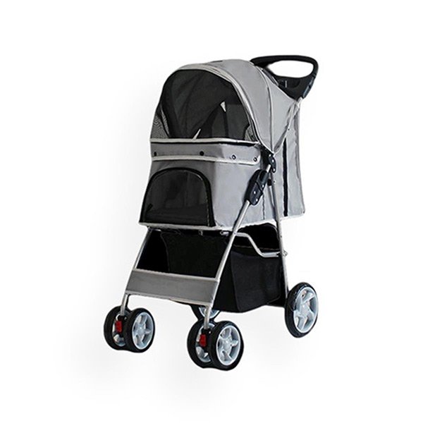Zampa Favorite Kedi & Köpek Arabası Gri, 46x78x99cm - 1