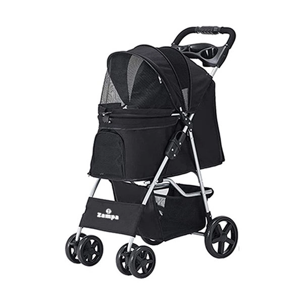 Zampa Favorite Kedi & Köpek Arabası Siyah, 46x78x99cm - 1