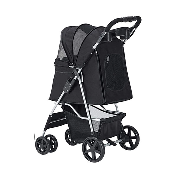 Zampa Favorite Kedi & Köpek Arabası Siyah, 46x78x99cm - 4