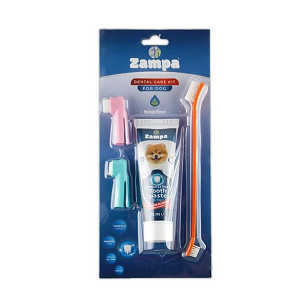 Zampa Köpekler İçin Diş Fırçalama Seti, 22cm-70gr - 1