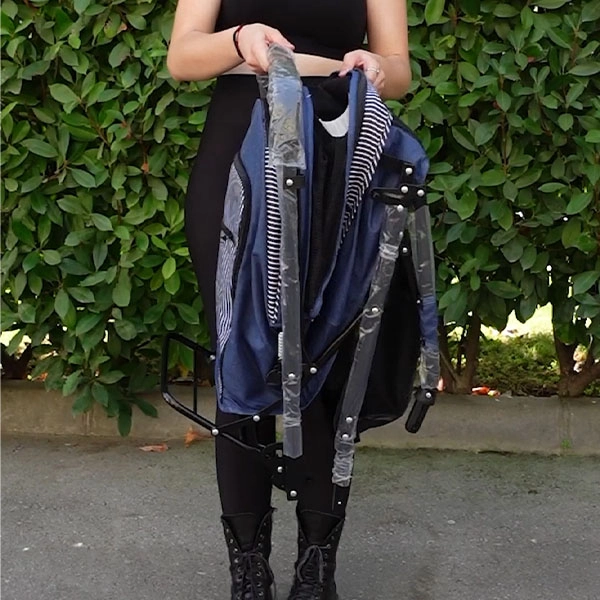 Zampa Nova Kedi & Köpek Arabası Lacivert, 52x76.5x95cm - 6