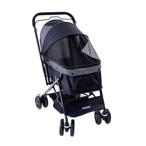 Zampa Nova Kedi & Köpek Arabası Siyah, 52x76.5x95cm - 6