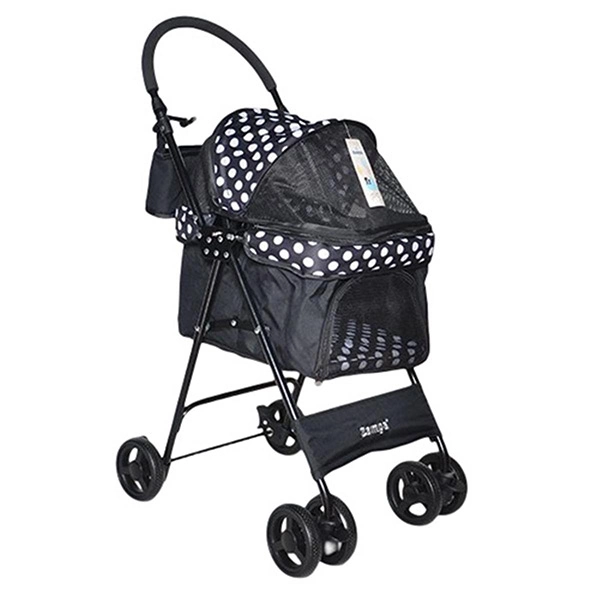 Zampa Perez Kedi & Köpek Arabası Siyah, 42x63x89cm - 1