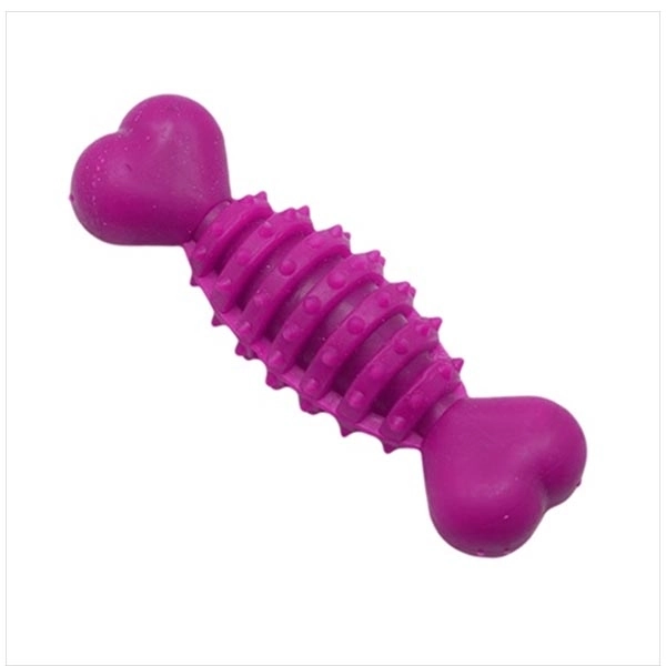 Zampa Plastik Dikenli Halter Kemik Köpek Oyuncağı Large 19 x 7 cm - 1