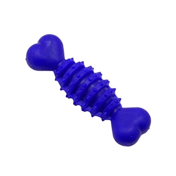 Zampa Plastik Dikenli Halter Kemik Köpek Oyuncağı Medium 15 x 5 cm - 1