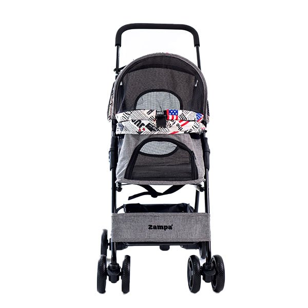 Zampa Showtime Kedi & Köpek Arabası Gri, 42x69.5x88cm - 5