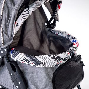 Zampa Showtime Kedi & Köpek Arabası Gri, 42x69.5x88cm - 9