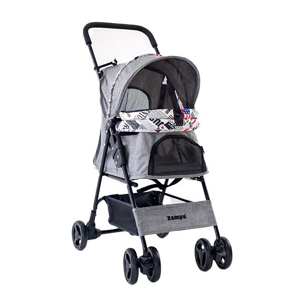 Zampa Showtime Kedi & Köpek Arabası Gri, 42x69.5x88cm - 1