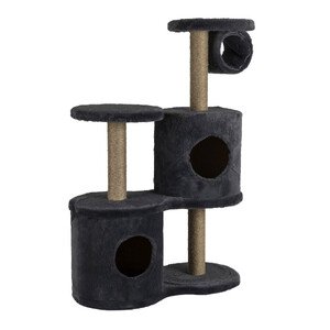 Lion 3 Katlı Kedi Tırmalama Evi 60x30x95cm Antrasit