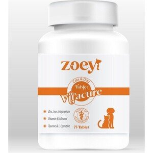 Zoey Vitacure Kedi ve Köpekler Için Multivitamin Kompleksi 75 Tablet 