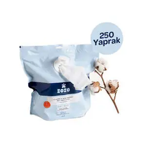Zozo Hijyenik Pati Temizleme Mendili - 250 Adet
