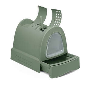 Imac Zuma Çekmeceli Kapalı Kedi Tuvaleti Yeşil
